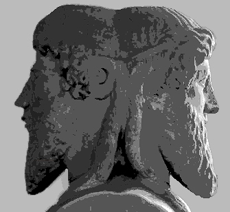 Bust of double-facing Janus