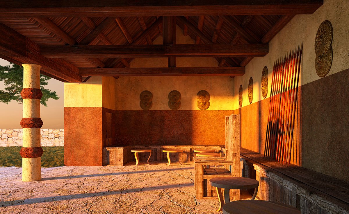 Interior of Domus Regia