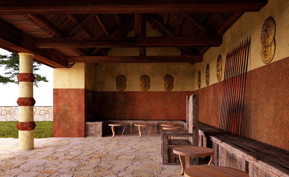 Interior of Domus Regia