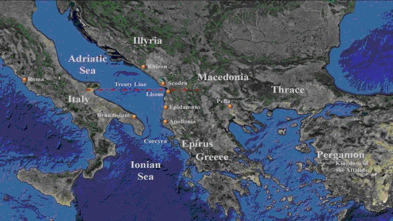 First Illyrian War---Treaty with Teuta