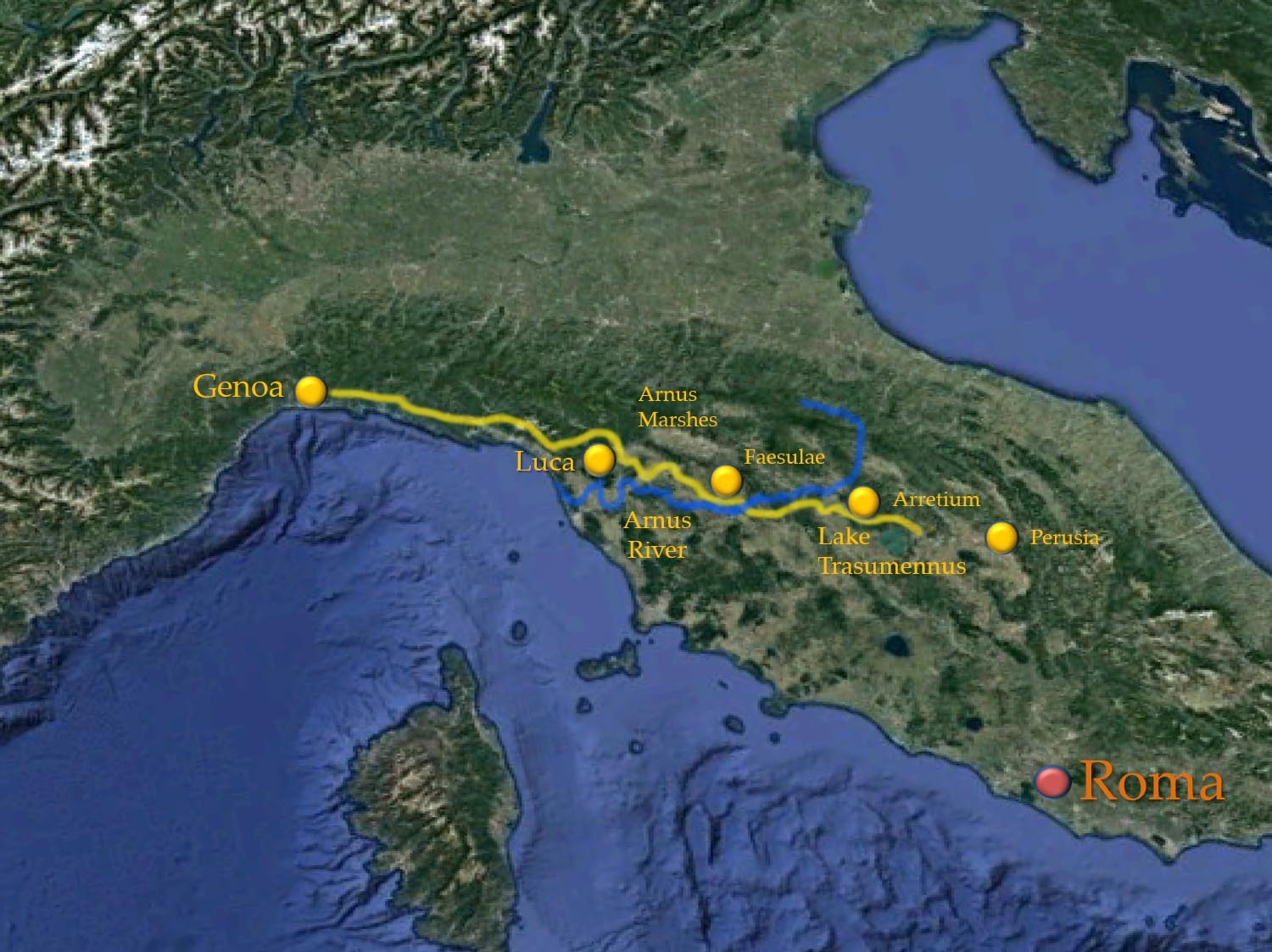 Hannibal-Route-to-Etruria