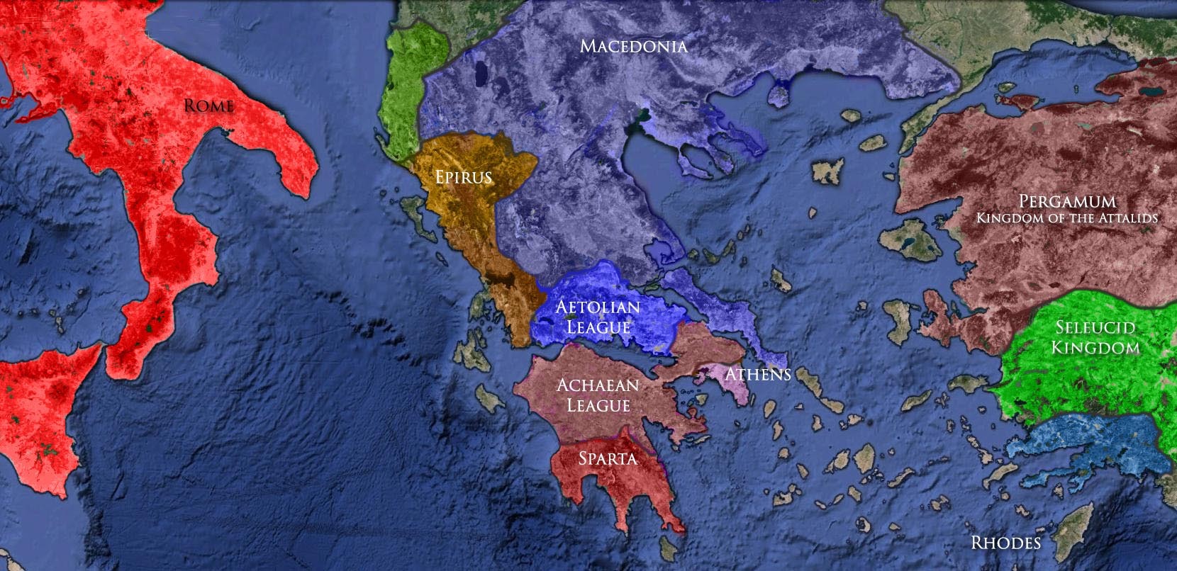 Hellenistic-Kingdoms-in-Greece-214-BC