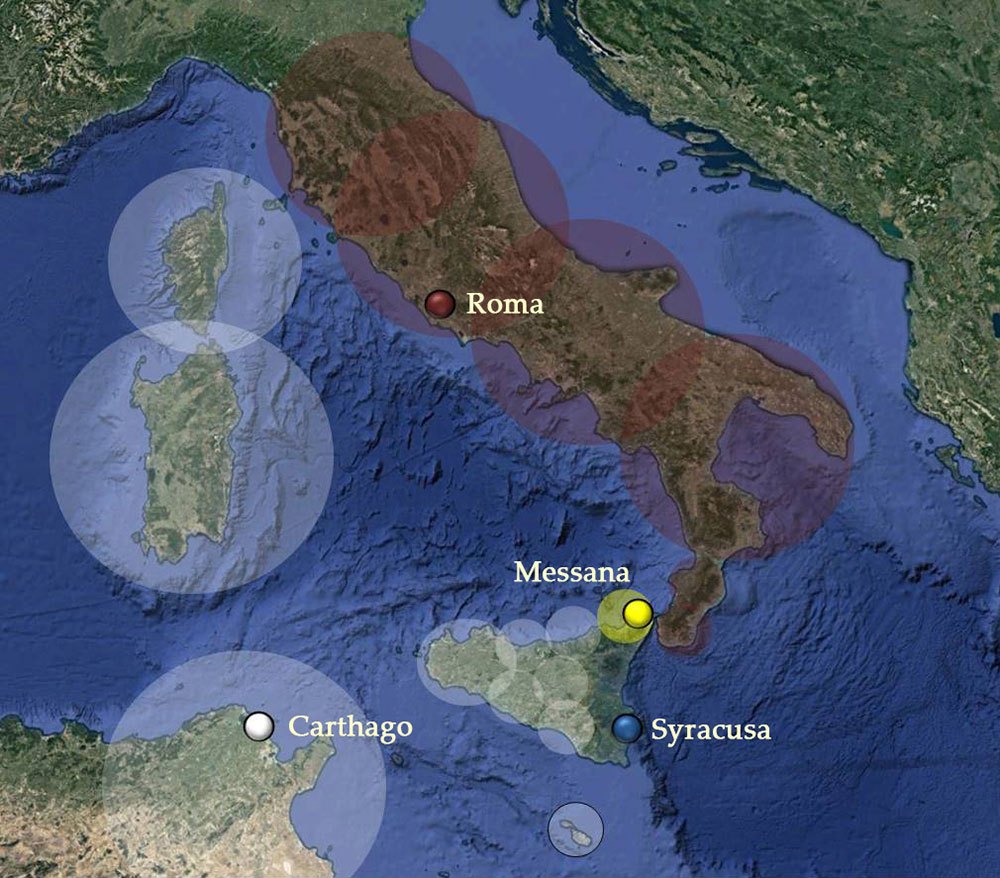 Prelude to the First Punic War - Spheres of Influence